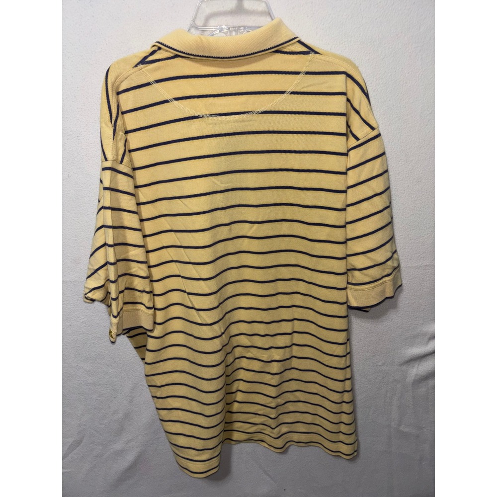Lot of 2 Nike Golf Dri-FIT & Cutter Buck Polo Shirts Mens XL Yellow Striped - Picture 10 of 10